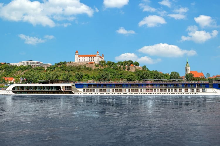 AmaWaterways AmaCerto on the Danube in Bratislava - Read our review to find out more