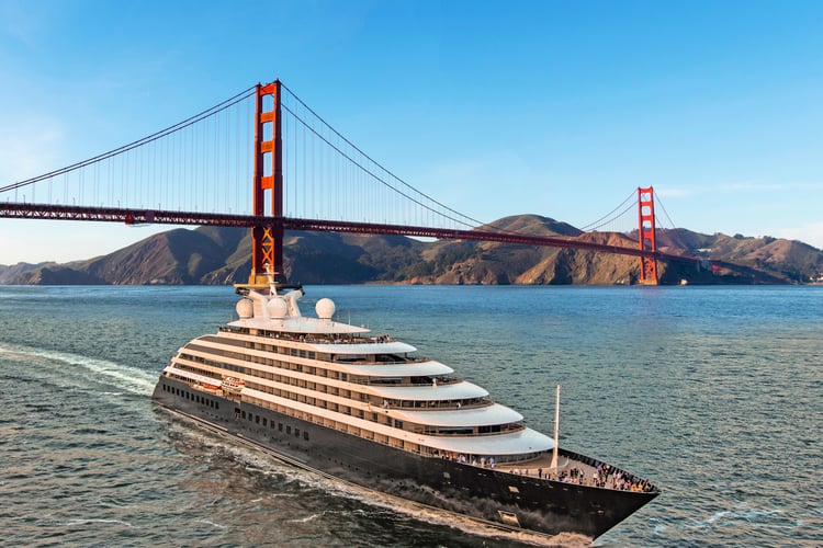 Scenic Eclipse in San Francisco, one of the best USA cruise destinations