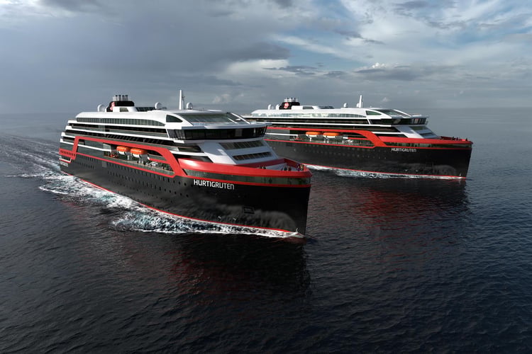 Hurtigruten's hybrid cruise ships, designed to be kinder to the environment