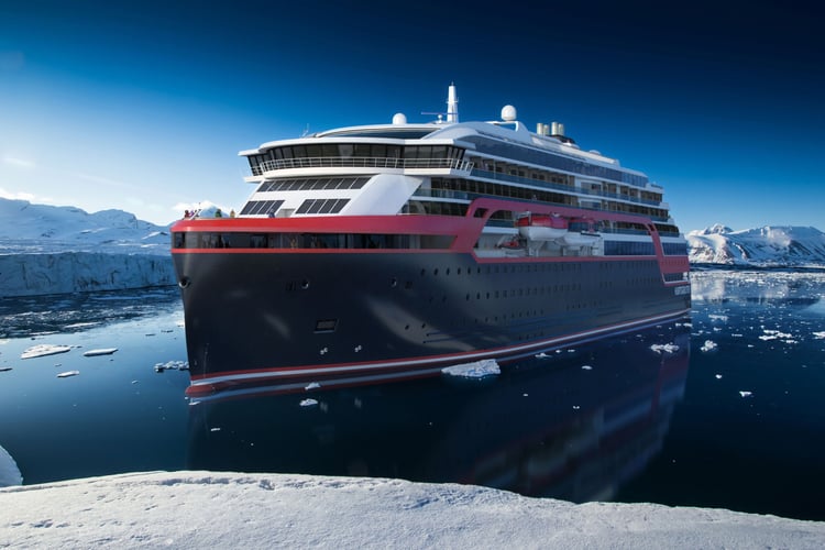 Hurtigruten's MS Roald Amundsen, one of the expedition cruise ships of the future