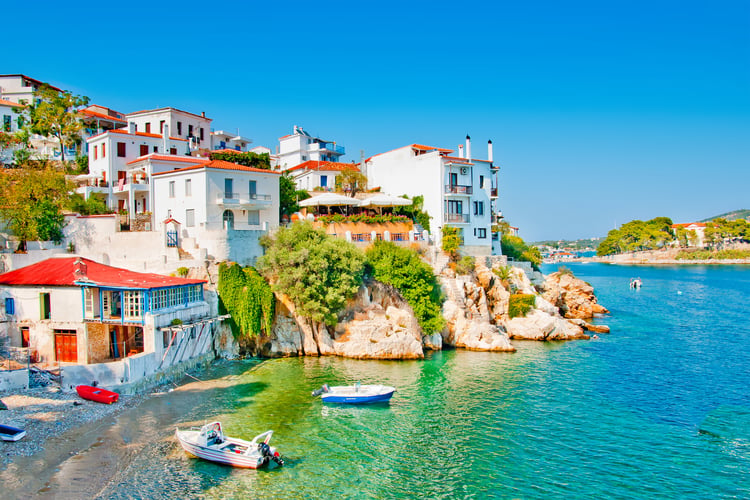 Skiathos Town Harbour, Greek Islands