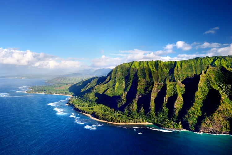 Nāpali Coast on Kauai Island, Hawaii