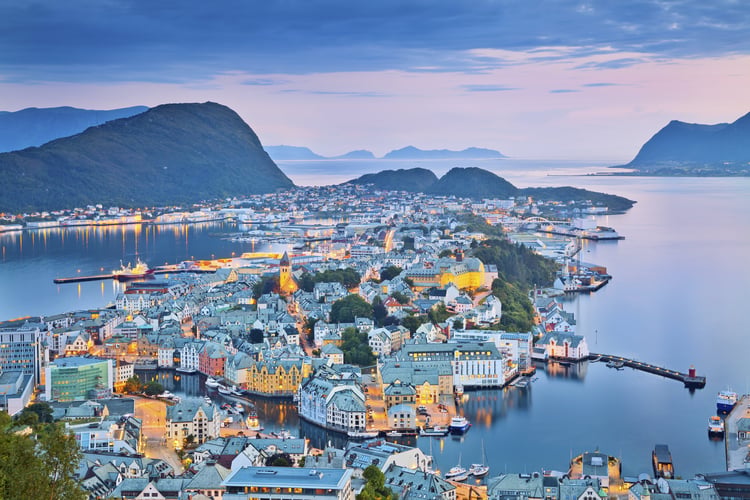 Alesund, a highlight of cruising the Norwegian Fjords