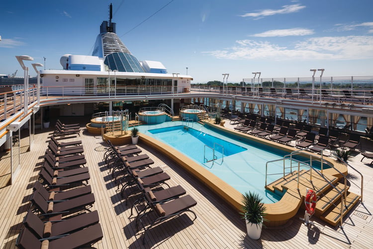 Silver Spirit, part of the Silversea fleet acquired by Royal Caribbean in 2018