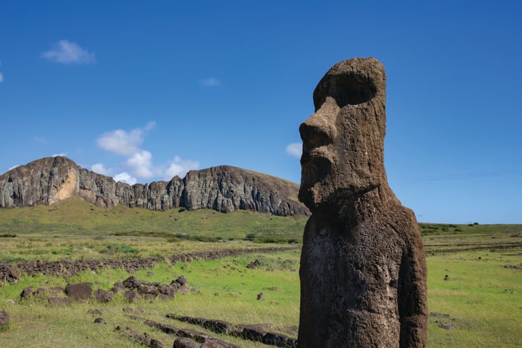 Easter Island, one of the most remote island you can visit on an expedition cruise