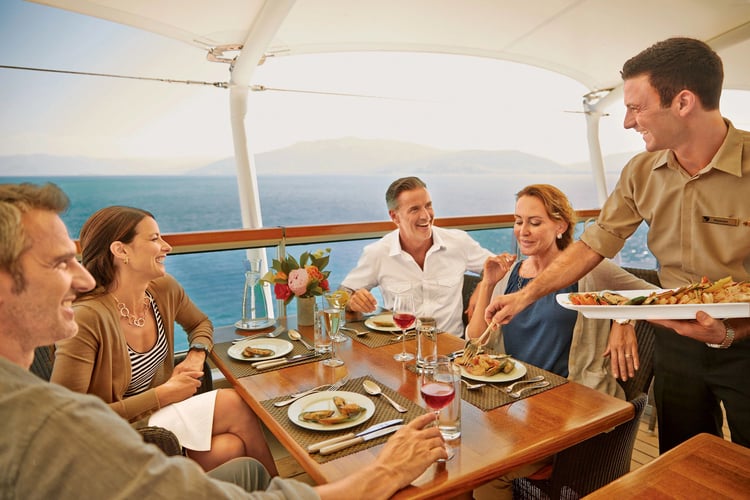 Seabourn, one of the best cruise lines for groups of friends and family