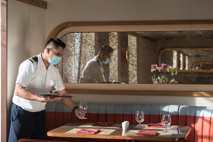 Face masks are one of the measures we can expect to see initially on board as cruise travel resumes in 2021