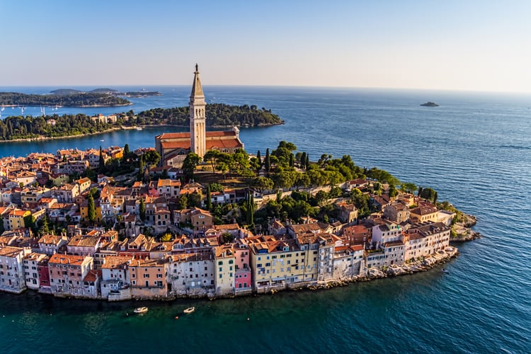 Rovinj, Croatia, one of the best small cruise ports in the Mediterranean