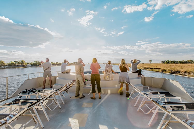 Chobe river cruise on board the Zambezi Queen