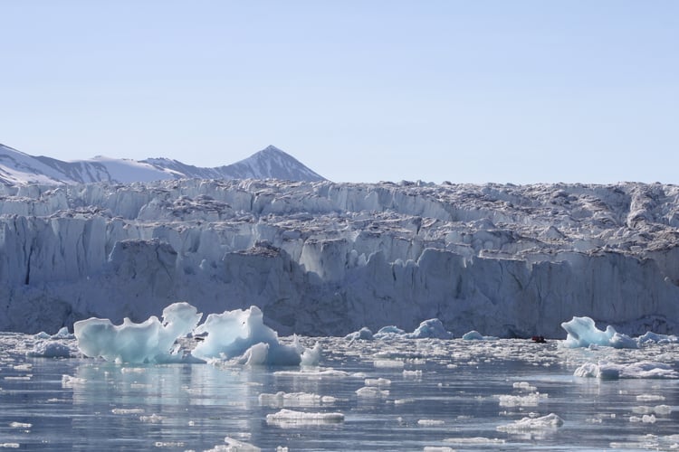 Silversea's Silver Cloud expedition ship in the Arctic waters, Arctic