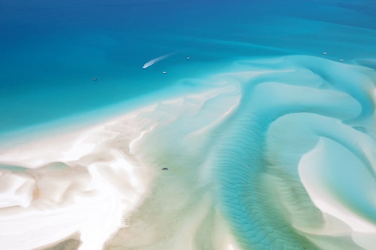 Atoll, sea and sand