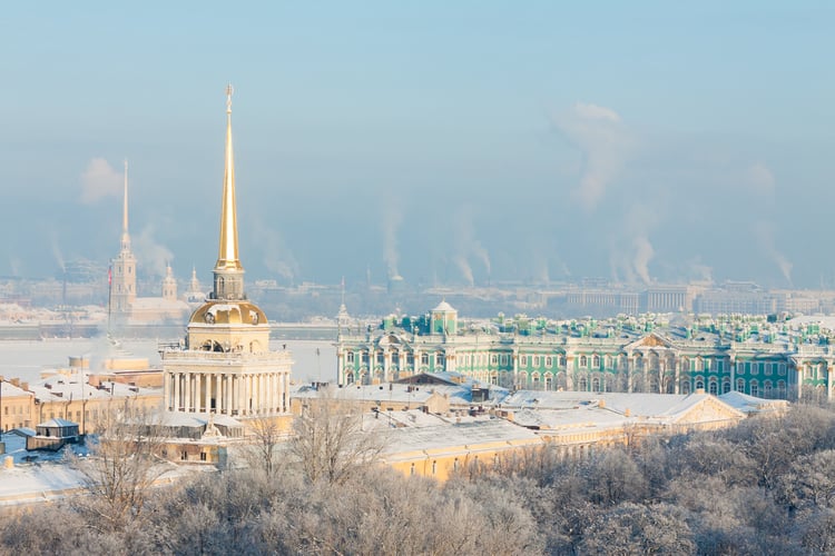 The Hermitage, St Petersburg in winter