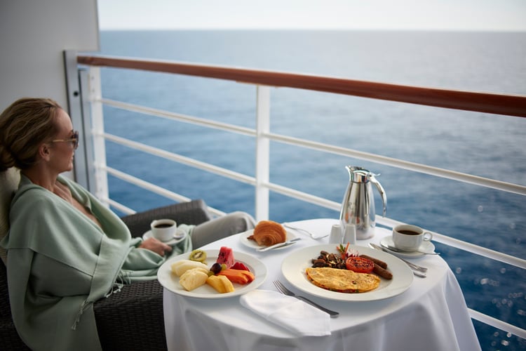 Enjoying a sea day on an Oceania cruise