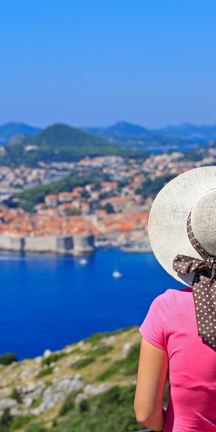 Solo cruise traveller in Dubrovnik, Croatia