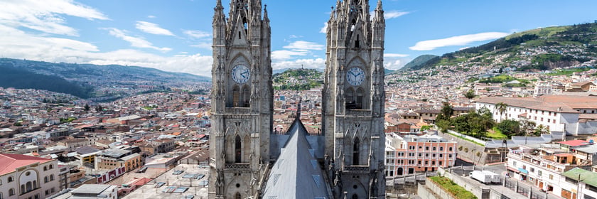 Basilica in Quito, Ecuador