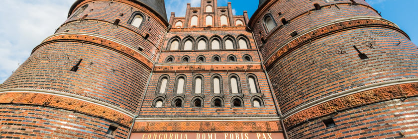 Holstentor gate, Lubeck, Germany