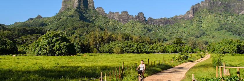 Rotui Mountain on Mo'orea, French Polynesia