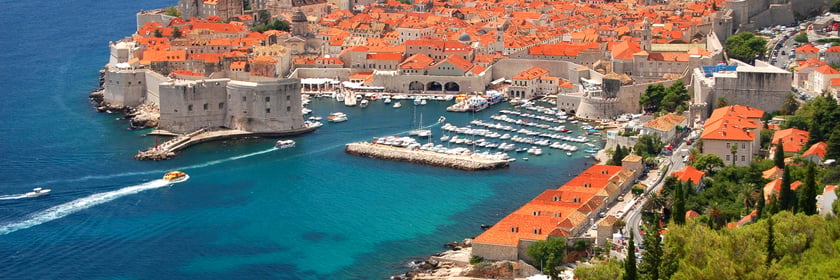 Aerial view of the old town, Dubrovnik