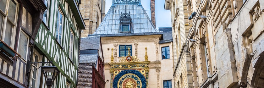Rue du Gros Horloge, Rouen, France
