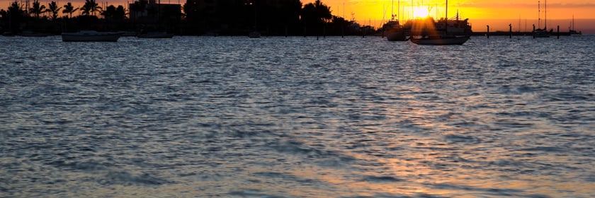 Sunset over La Paz, Mexico