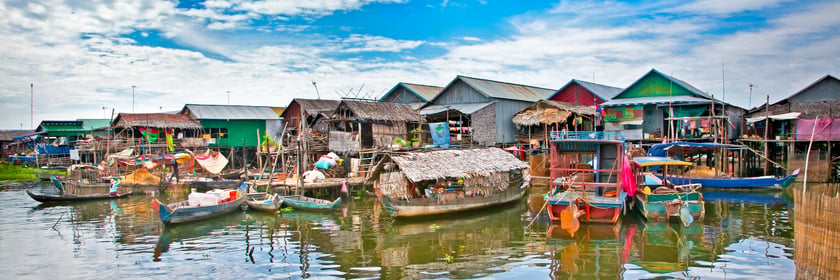 Floating village, Tonle Sap lake, Cambodia