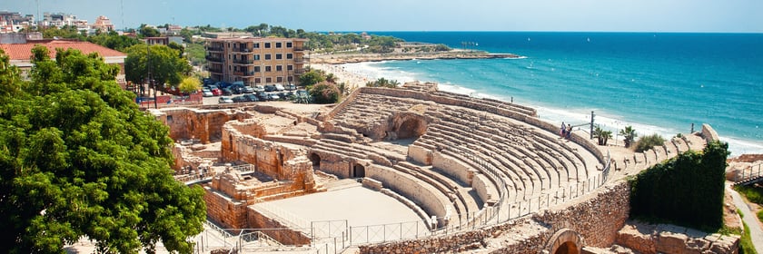 Roman amphitheatre in Tarragona, Spain