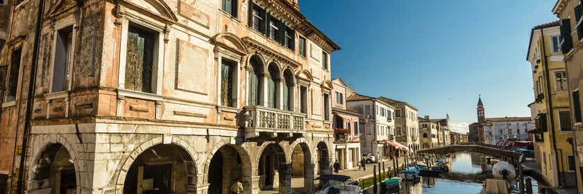 Canal in the old town of Chioggia, Italy