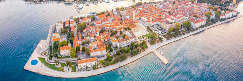 Aerial view of Zadar, Croatia