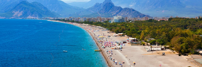 Beach in Antalya, Turkey