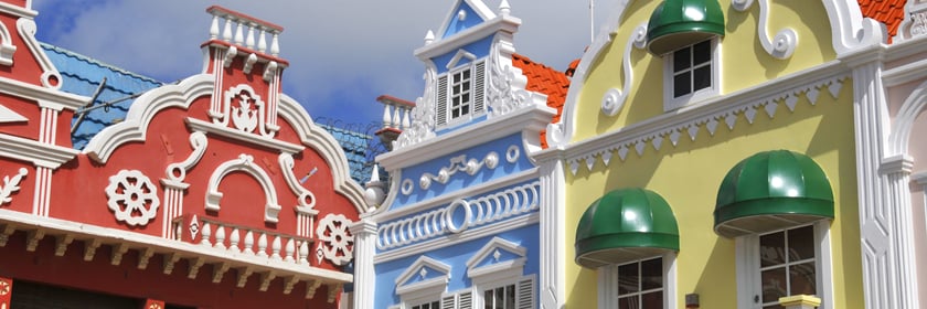 Dutch architecture in Oranjestad, Aruba