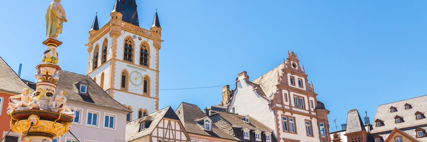 Market square in Trier, Germany