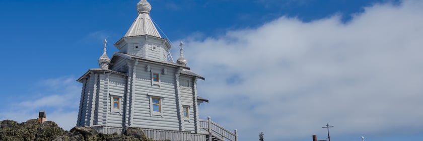 Russian Orthodox church on King George Island, Antarctica