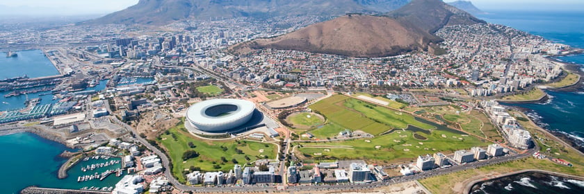 Aerial view of Cape Town, South Africa