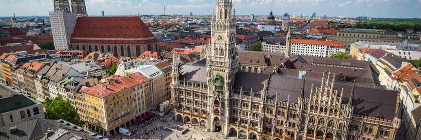 Town Hall and Marienplatz in Munich, Germany