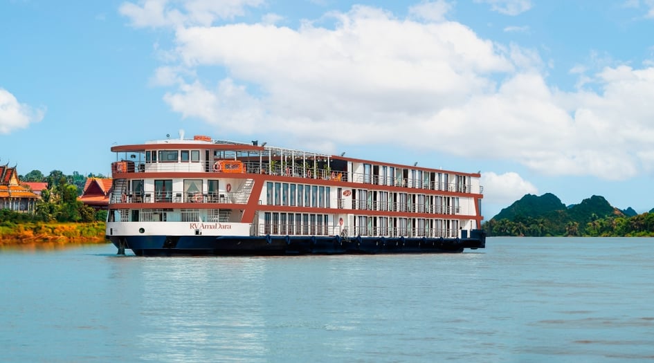 AmaDara river cruise ship on the Mekong River