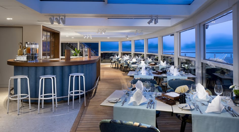 Al Fresco restaurant on board AmaMagna river ship