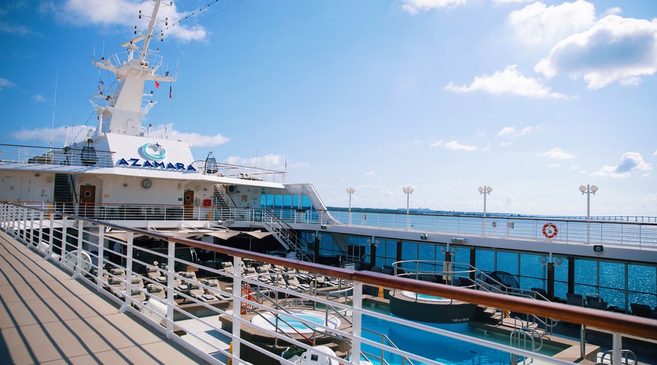 Pool deck on board Azamara Quest cruise ship