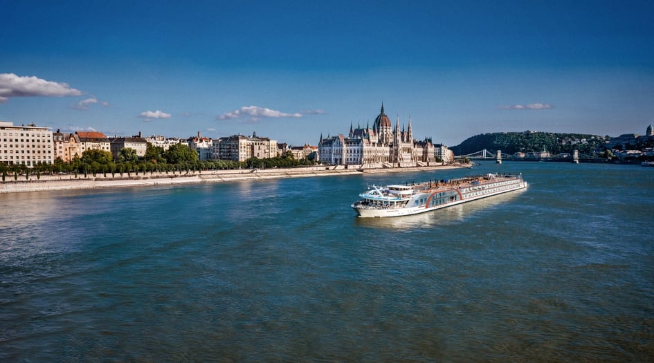 AmaMagna river ship on the Danube in Budapest