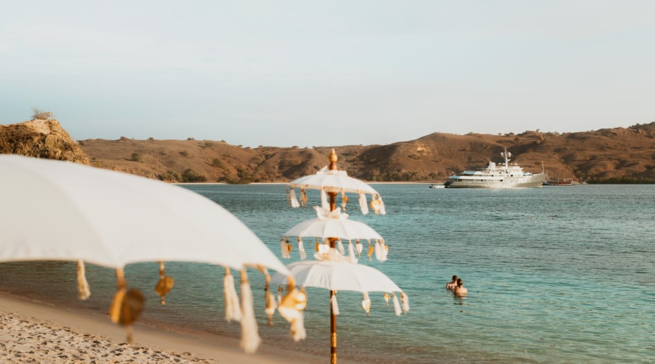 Sundowners in the Komodo Islands from Aqua Blu