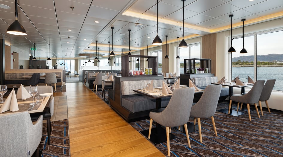 Hurtigruten - MS Otto Sverdrup - Aune restaurant