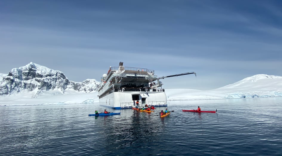 Aurora Expeditions - Greg Mortimer - Kayaking in Antarctica