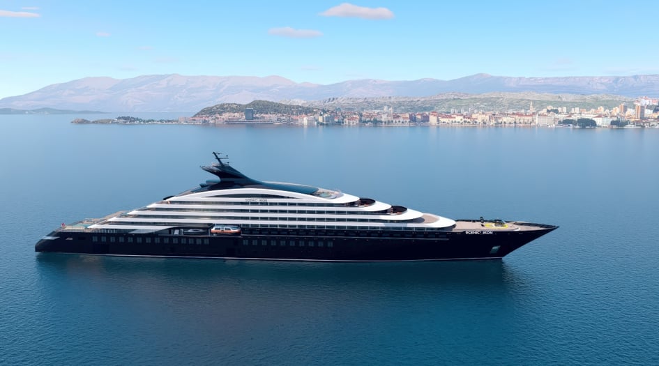 Rendering of Scenic Yacht Cruises newest yacht, Scenic Ikon
