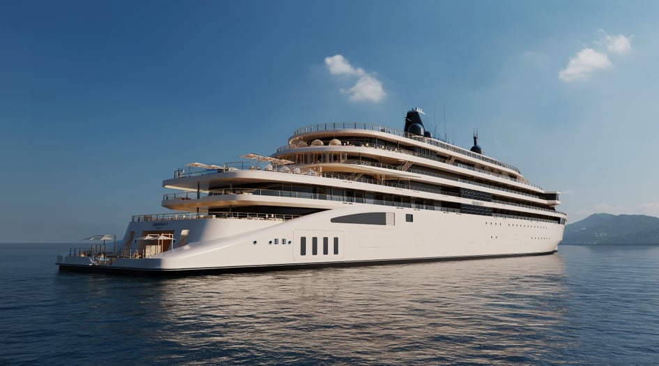 Rendering of Aman at Sea's yacht Amangati