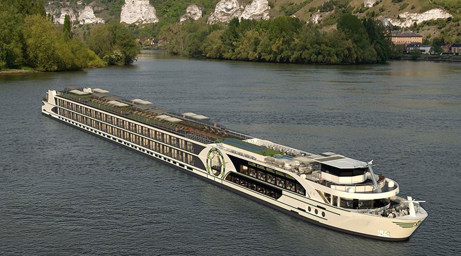 Rendering of the new Seine ship in Tauck's river fleet, ms Reverie