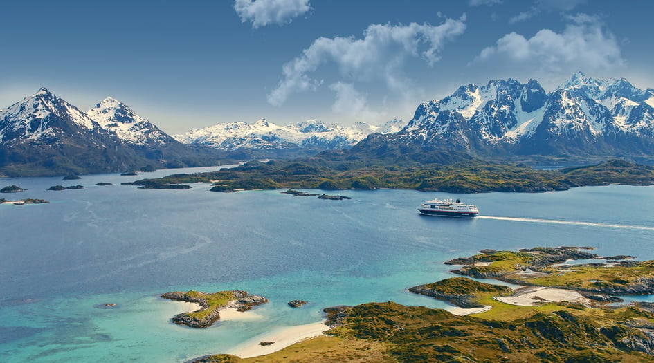 Hurtigruten - MS Richard With in Raftsundet, Norway