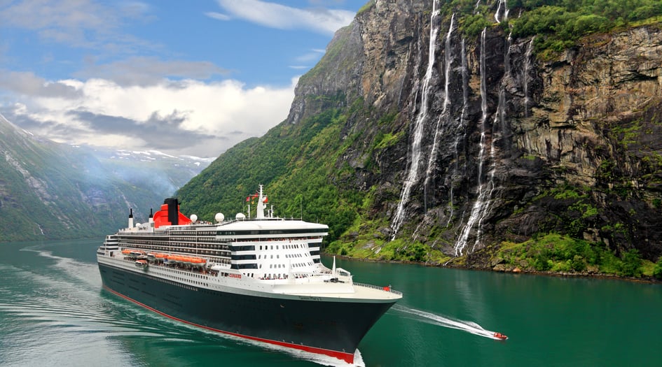 Cunard's Queen Mary 2 sailing the Fjords