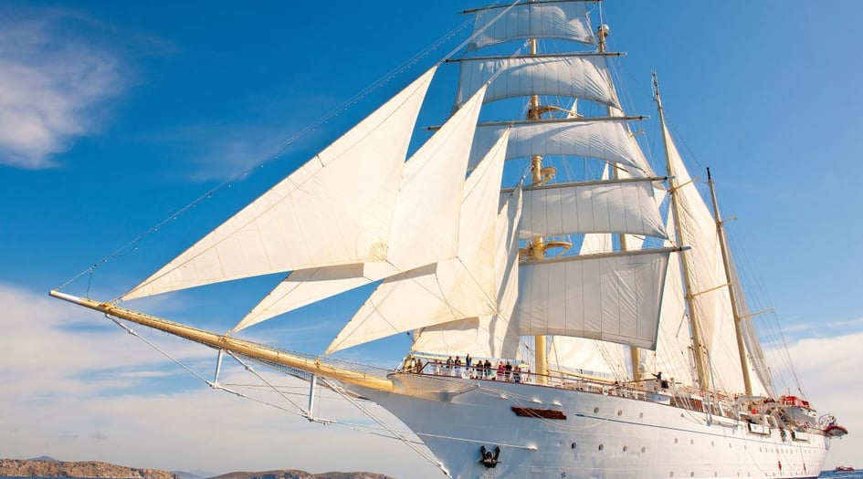 Star Clipper at sea