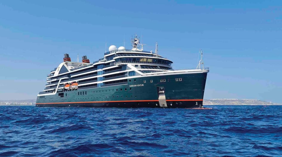 Seabourn Venture at sea