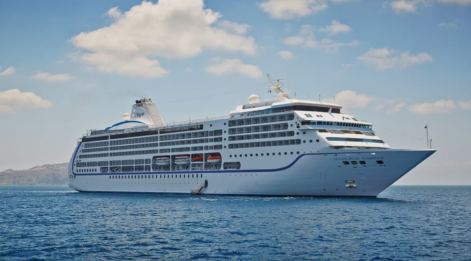 Regent Seven Seas Mariner in Santorini