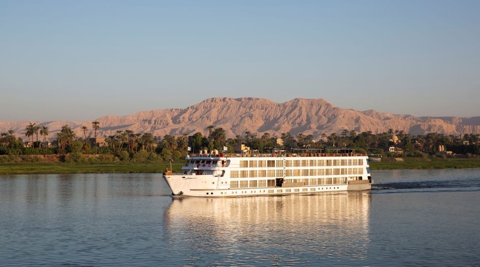 Uniworld - S.S. Sphinx cruising on the Nile